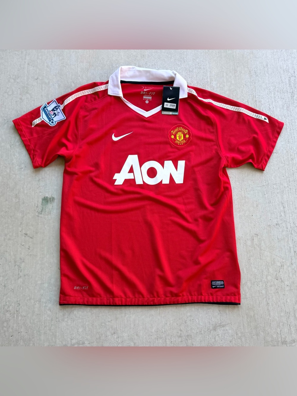 Manchester United 2010-11 Home Chicharito Jersey XL Nike EPL Barcalys
